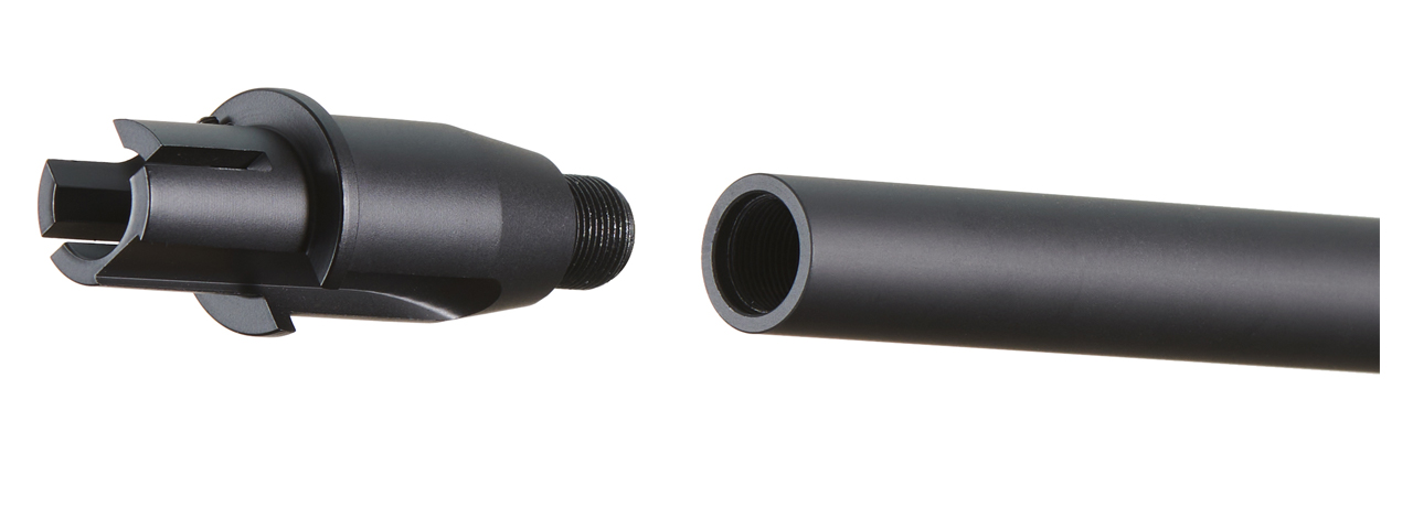 Lancer Tactical 13" One-Piece Aluminum Outer Barrel (Color: Black)