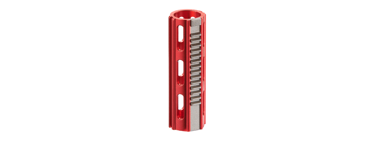 Lancer Tactical 14 Teeth Reinforced Aluminum Full Stroke Piston with CNC Steel Teeth (Color: Red)