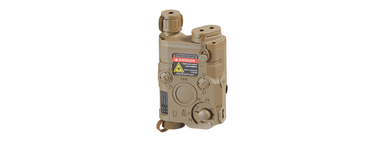 Lancer Tactical PEQ-15 Non-Functional Dummy Battery Box (Color: Tan) - Click Image to Close