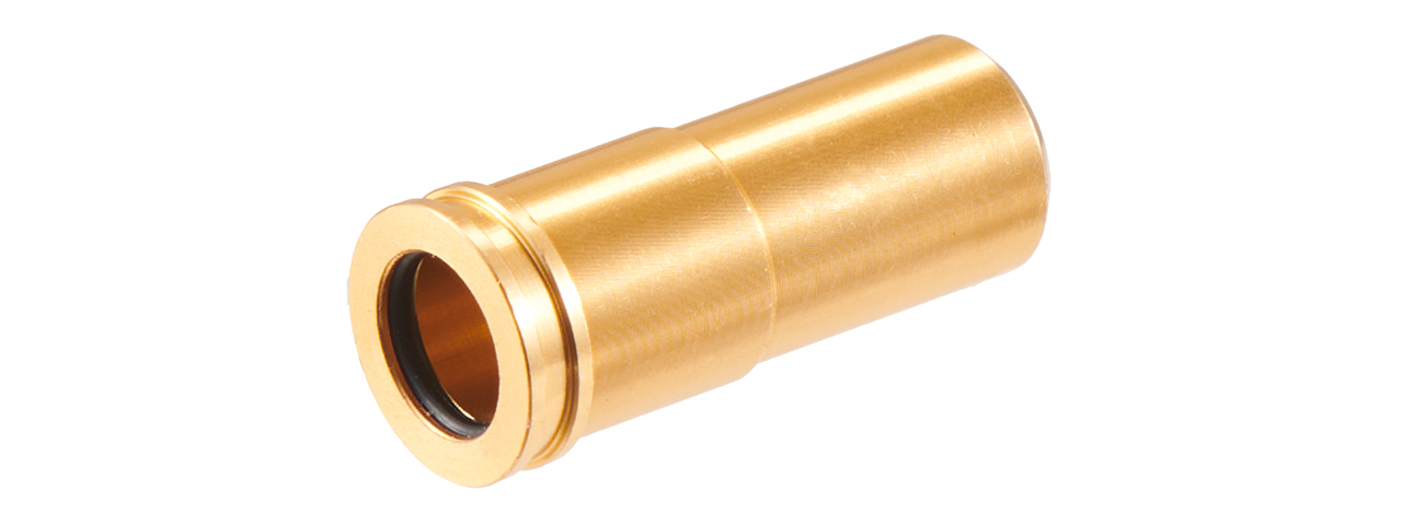 Lancer Tactical 19.7mm CNC Machined Aluminum Air Nozzle for Airsoft AEGs (Color: Gold) - Click Image to Close