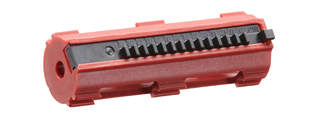 Lancer Tactical 14 Teeth Reinforced Polycarbonate Full Stroke Piston with Steel Half Teeth (Color: Red)