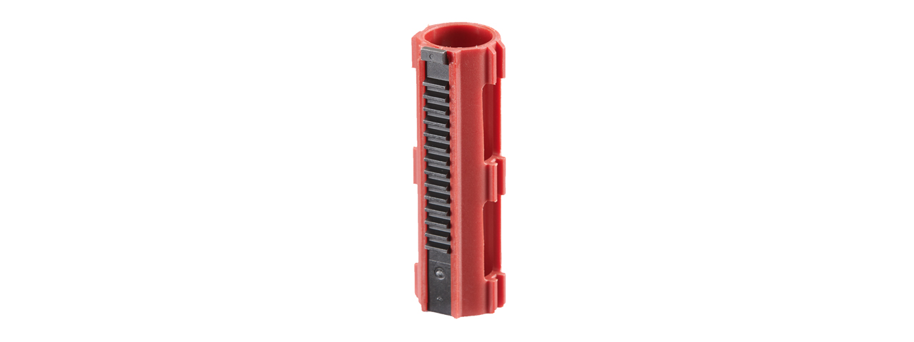 Lancer Tactical 14 Teeth Reinforced Polycarbonate Full Stroke Piston with Steel Teeth (Color: Red)