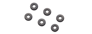 Lancer Tactical 7mm Black Steel Gearbox Bushings (Pack of 6)