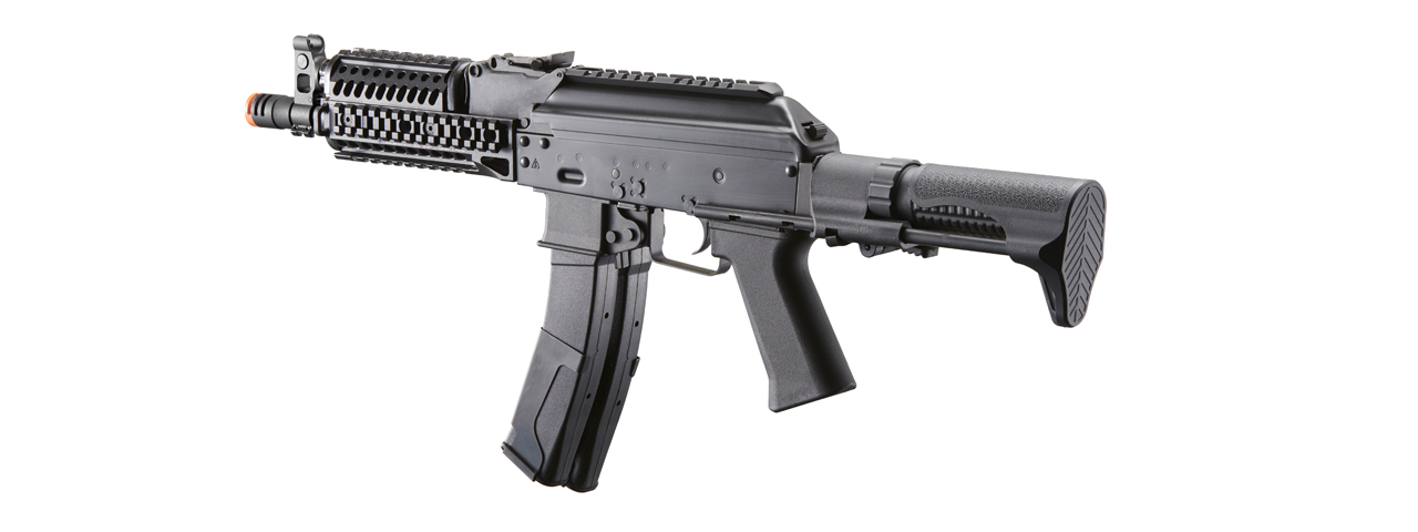 LCT 9mm PP-19 PDW AK Airsoft Electric Blowback Rifle w/ Picatinny Handguard (Color: Black)