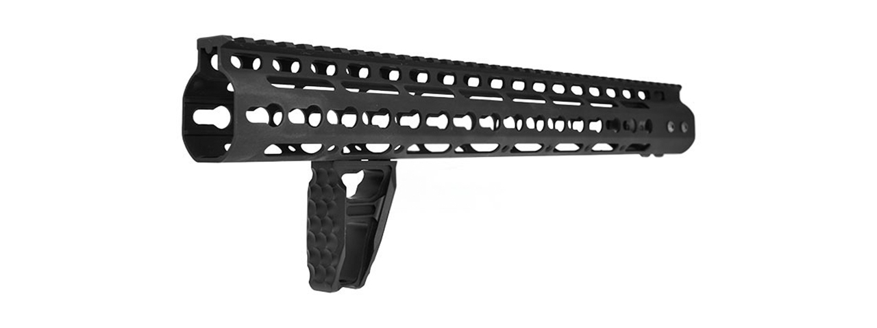 Atlas Custom Works RSAC Lightweight Foregrip for Keymod & M-LOK (Black) - Click Image to Close