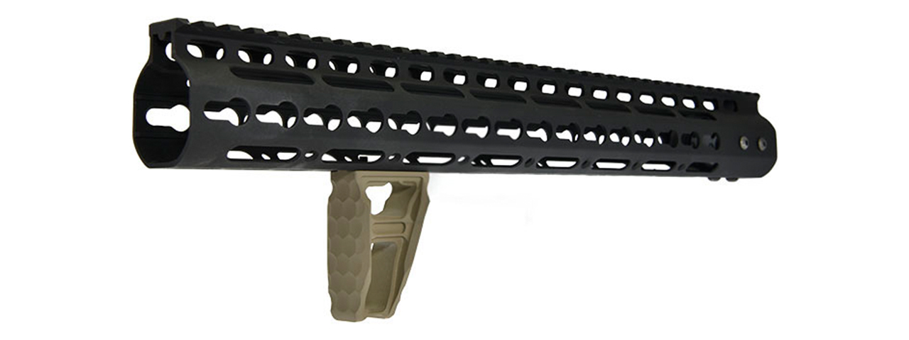 Atlas Custom Works RSAC Lightweight Foregrip for Keymod & M-LOK (Tan) - Click Image to Close