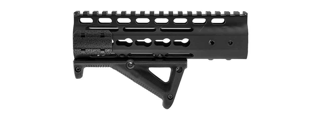 Atlas Custom Works MP Style Angled Foregrip for Picatinny, Keymod, & M-LOK (Black) - Click Image to Close