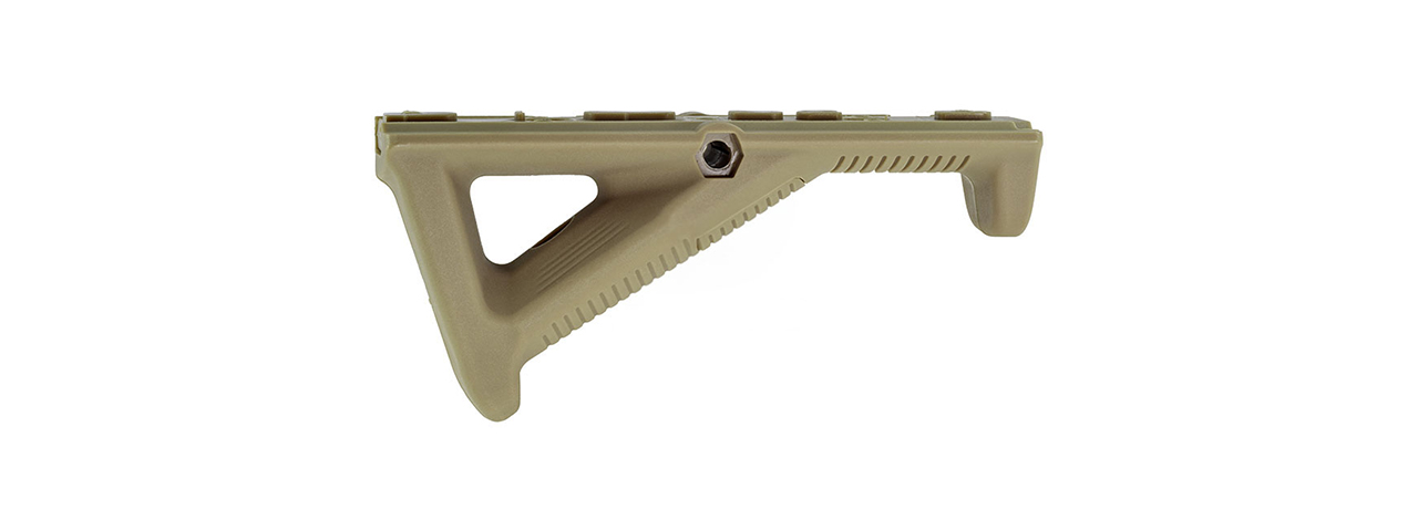 Atlas Custom Works MP Style Angled Foregrip for Picatinny, Keymod, & M-LOK (Tan) - Click Image to Close