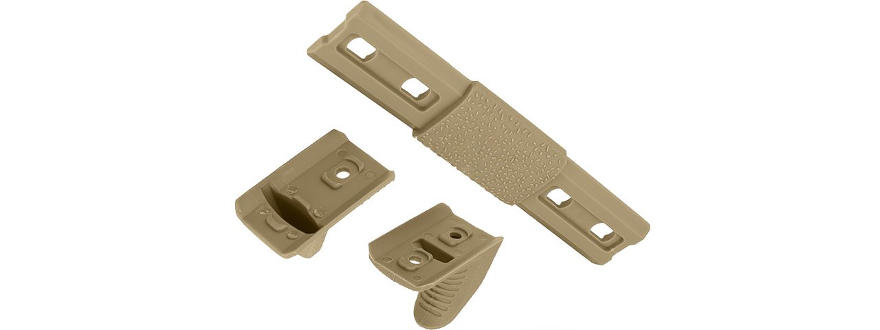 Atlas Custom Works MP Style M-LOK Hand Stop Kit (Tan) - Click Image to Close