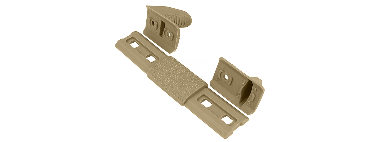 Atlas Custom Works MP Style M-LOK Hand Stop Kit (Tan) - Click Image to Close