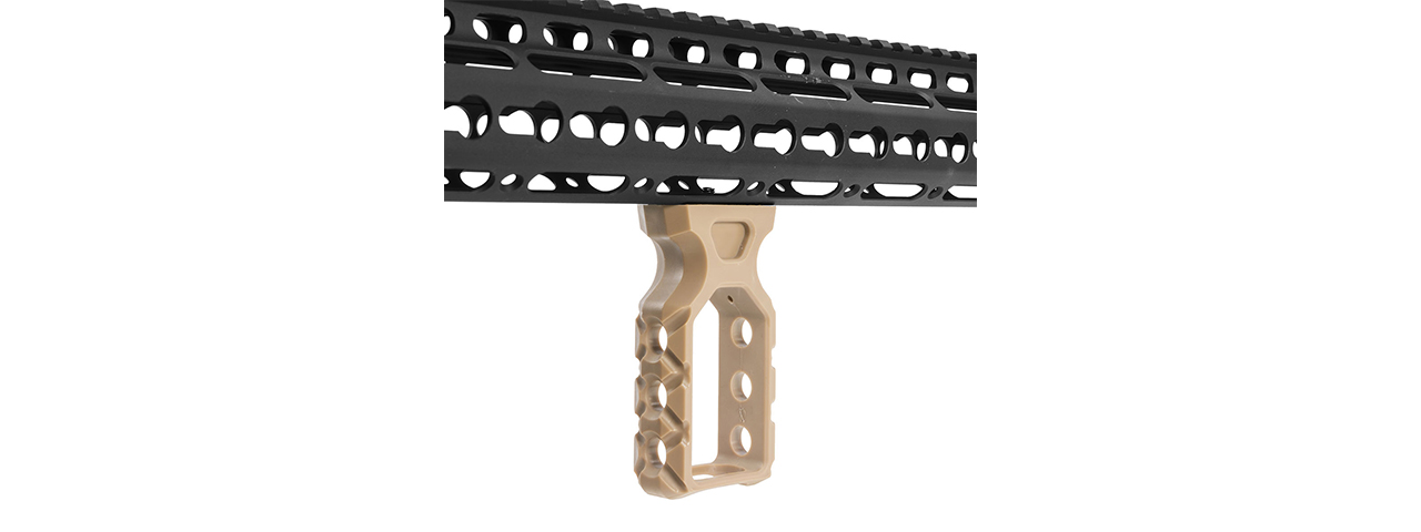 Atlas Custom Works Paracord Tactical Grip for Keymod & M-LOK (Tan) - Click Image to Close