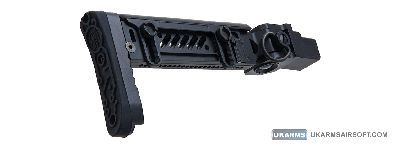 Atlas Custom Works PT-5 Side Folding Stock for GHK AKM Airsoft AEG Rifles (Color: Black)