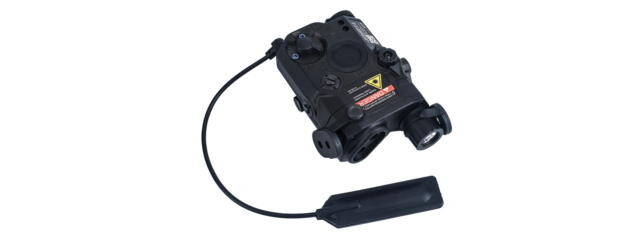 ACW LA-5 PEQ15 Illuminator with Flashlight and Visible and IR Red Laser - Black