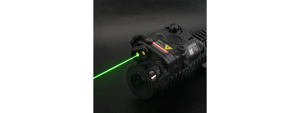 ACW LA-5C Illuminator w/ Flashlight, Visible and IR Green Laser PEQ-15 - Black - Click Image to Close