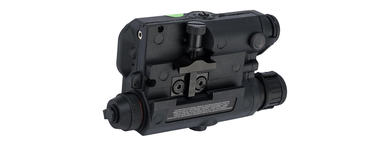 ACW Dummy LA-5C PEQ15 Box with Green Laser - Black - Click Image to Close