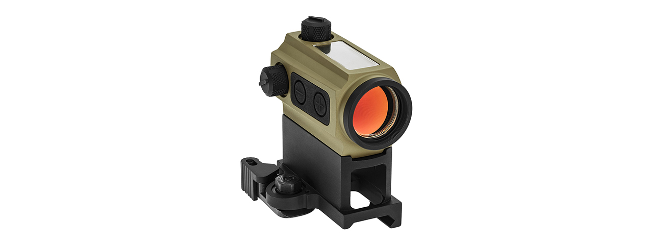 Atlas Custom Works Solar Power Red Dot w/ Riser Mount and Killflash (Tan) - Click Image to Close