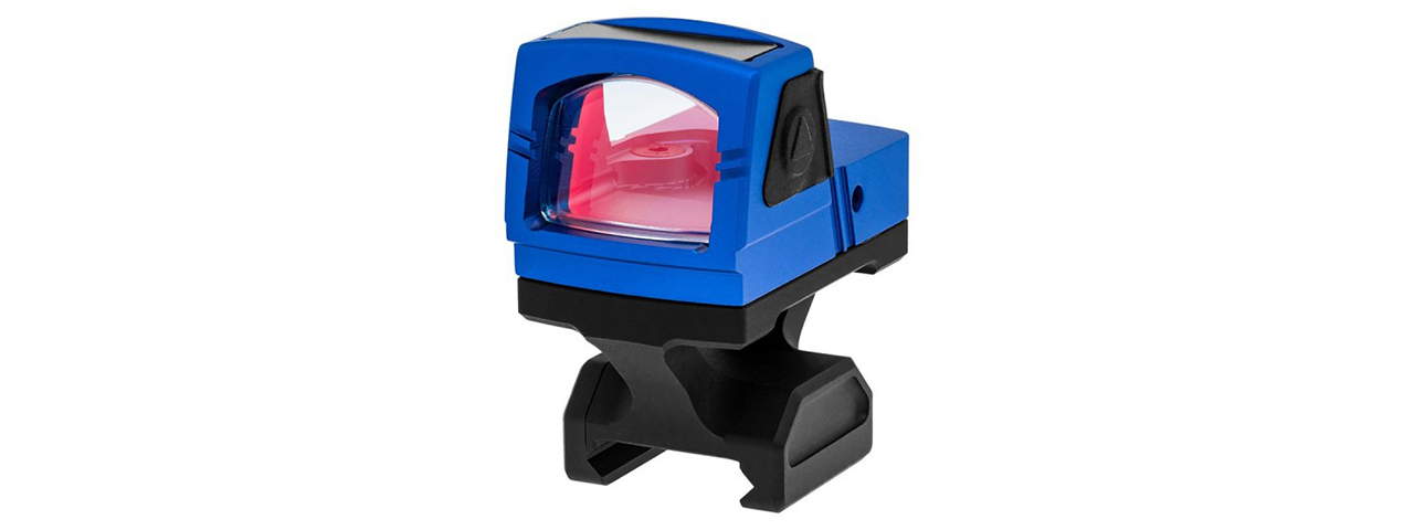 Atlas Custom Works xForce Solar Powered Mini Red Dot with Mount (Blue) - Click Image to Close