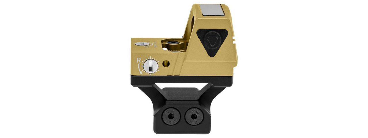 Atlas Custom Works xForce Solar Powered Mini Red Dot with Mount (Gold)