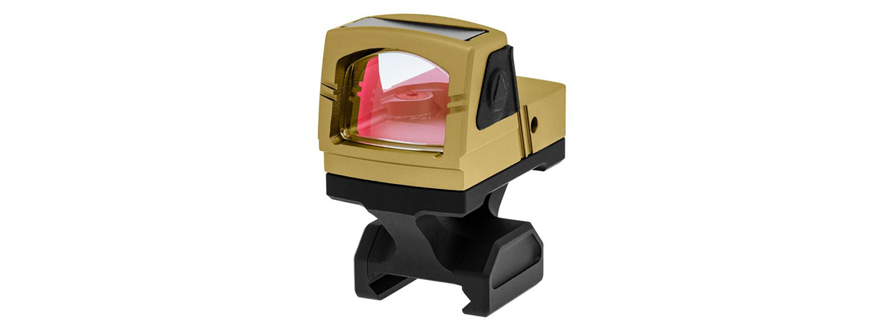 Atlas Custom Works xForce Solar Powered Mini Red Dot with Mount (Gold)