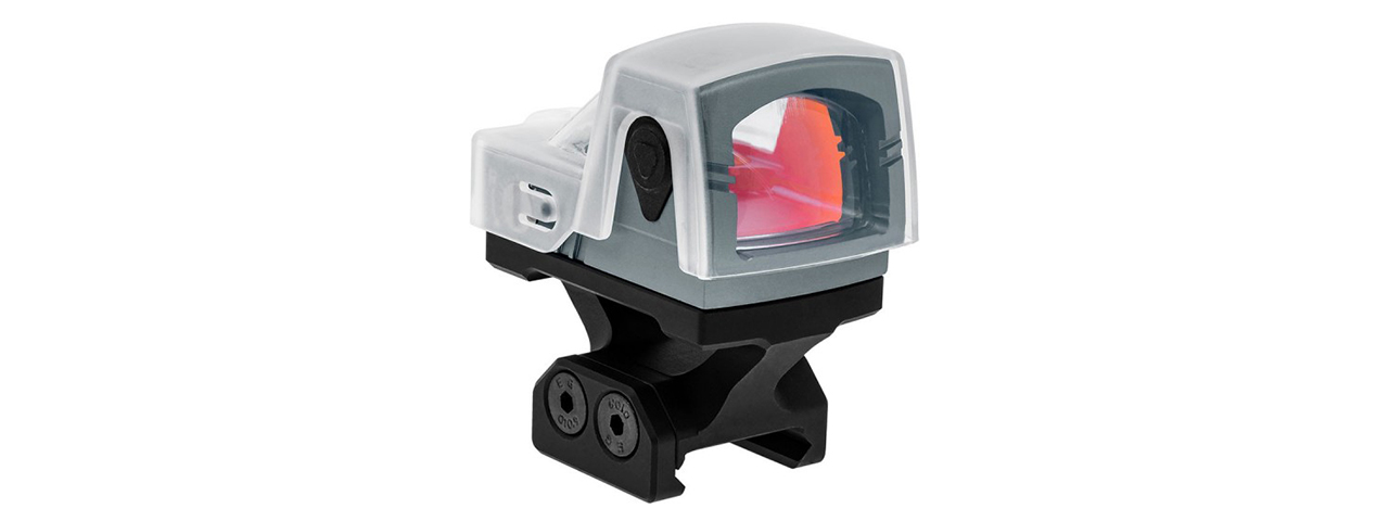 Atlas Custom Works xForce Solar Powered Mini Red Dot with Mount (Gray) - Click Image to Close