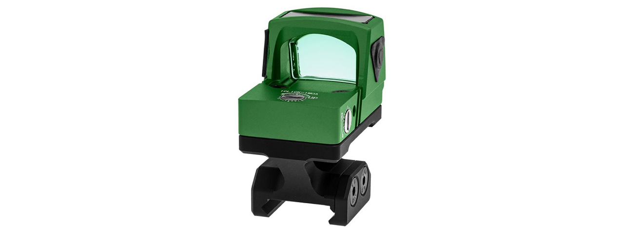 Atlas Custom Works xForce Solar Powered Mini Red Dot with Mount (Green)