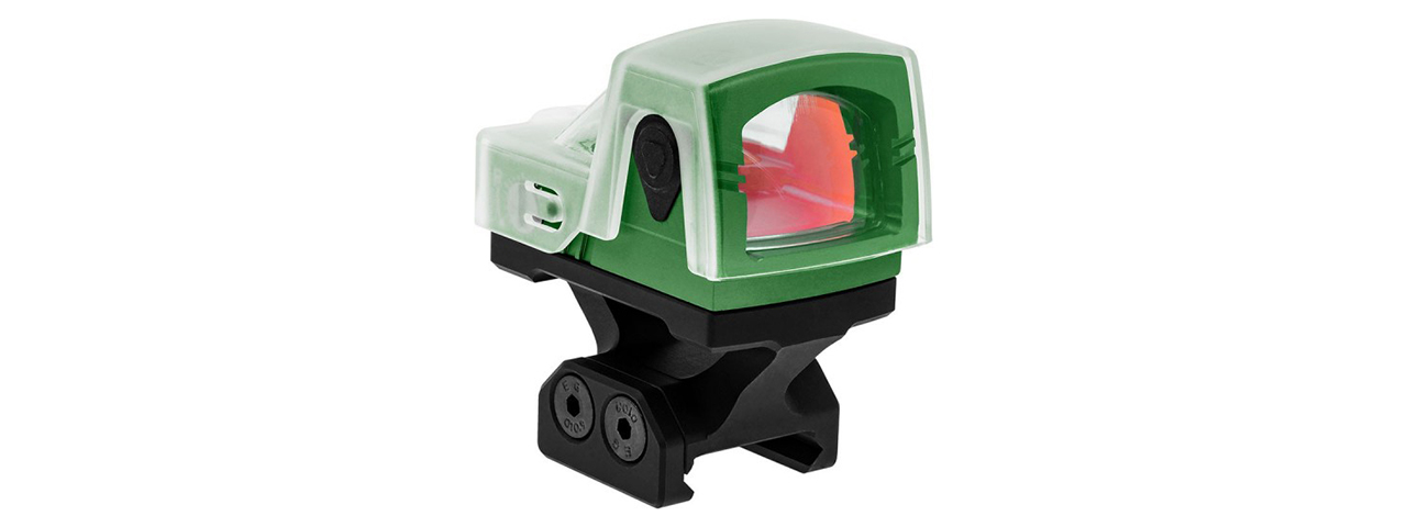 Atlas Custom Works xForce Solar Powered Mini Red Dot with Mount (Green)