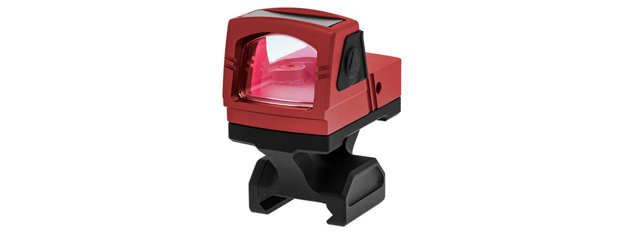 Atlas Custom Works xForce Solar Powered Mini Red Dot with Mount (Red)