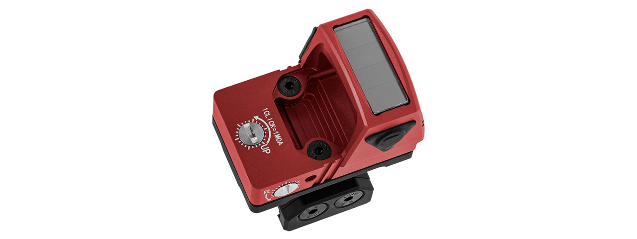 Atlas Custom Works xForce Solar Powered Mini Red Dot with Mount (Red)