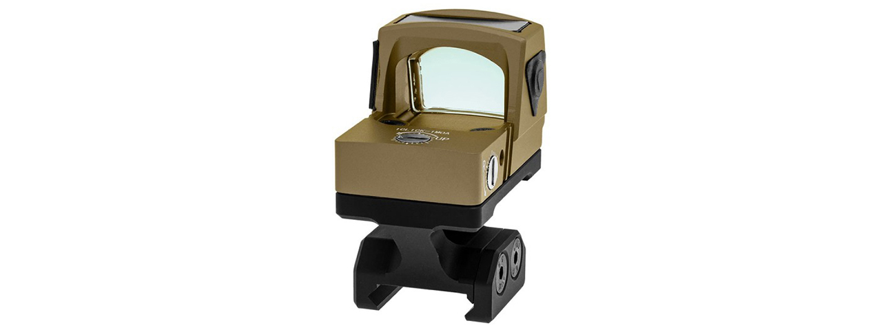 Atlas Custom Works xForce Solar Powered Mini Red Dot with Mount (Tan) - Click Image to Close