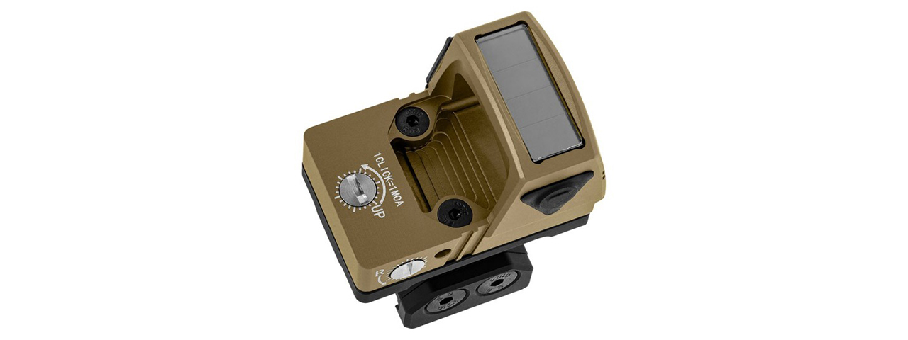 Atlas Custom Works xForce Solar Powered Mini Red Dot with Mount (Tan)