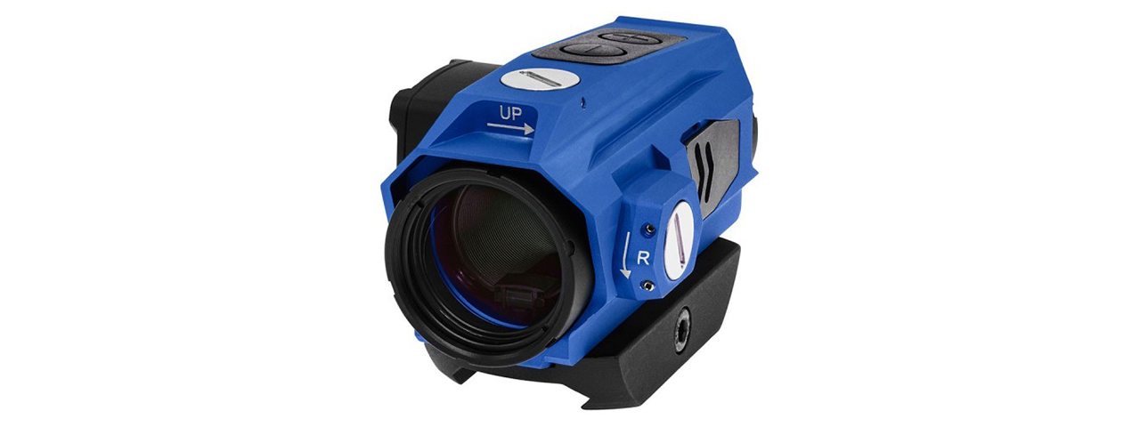 Atlas Custom Works xForce XTSW Red Dot Sight with Low Mount (Blue) - Click Image to Close