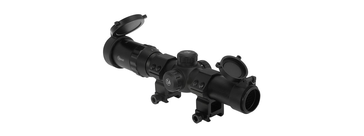 Atlas Custom Works 1-4x24E Red/Green/Blue Illuminated Scope (Black)