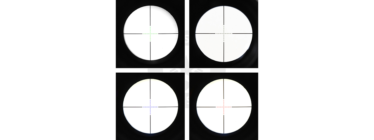 Atlas Custom Works 1-4x24E Red/Green/Blue Illuminated Scope (Black) - Click Image to Close