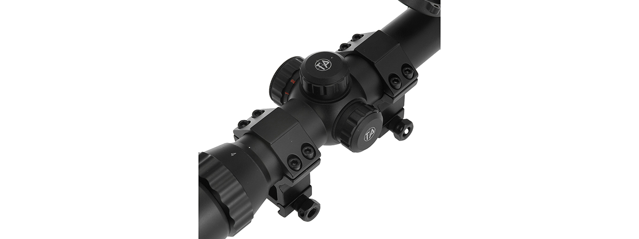 Atlas Custom Works 1-4x24E Red/Green/Blue Illuminated Scope (Black) - Click Image to Close