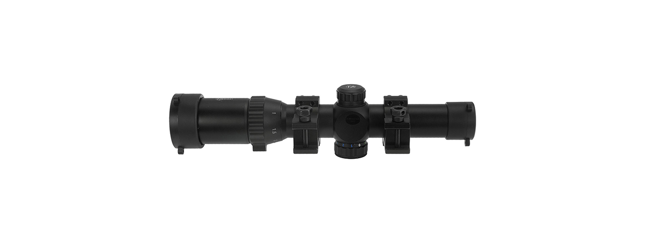 Atlas Custom Works 1-4x24E Red/Green/Blue Illuminated Scope (Black)