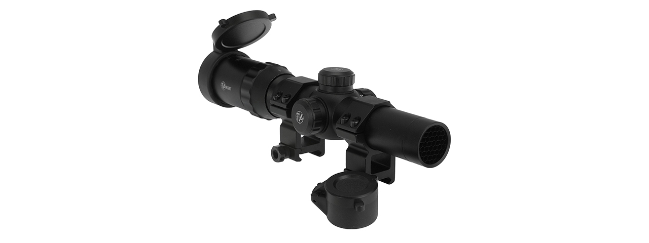 Atlas Custom Works 1-4x24E Red/Green/Blue Illuminated Scope (Black)