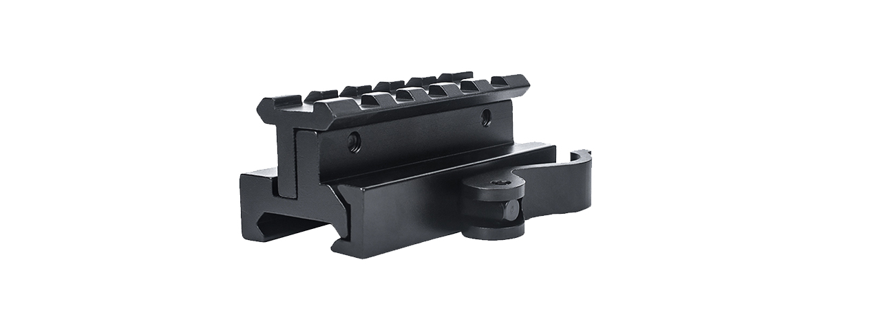 Atlas Custom Works Height and Tilt Adjustable Rail Mount (Black) - Click Image to Close