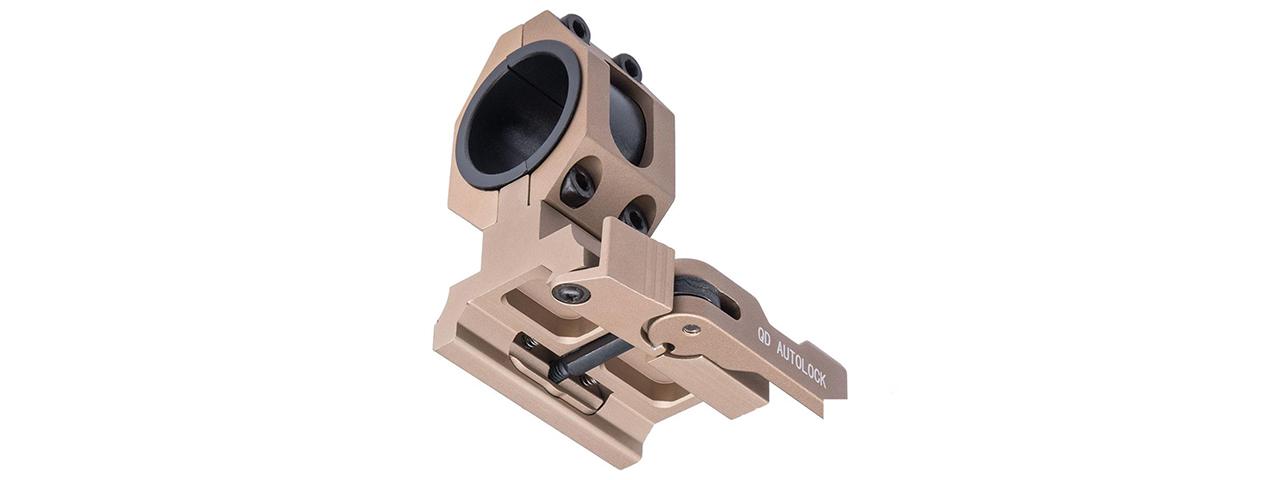 ACW Single 30mm Tactical QD Scope Mount - Black - Click Image to Close