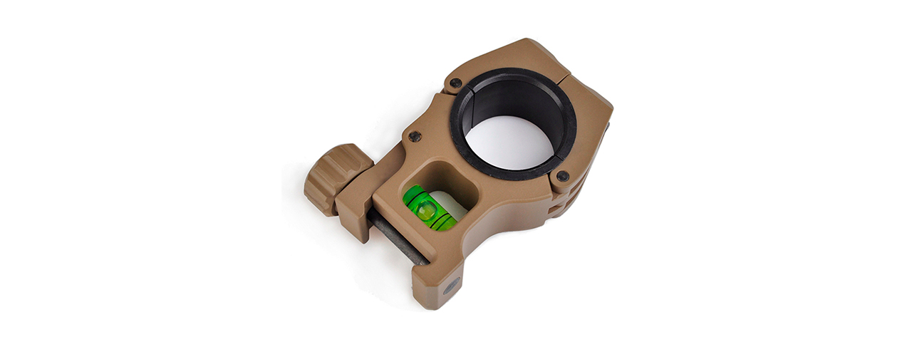 ACW M10 30mm Scope Rings w/ Bubble Level - Dark Earth