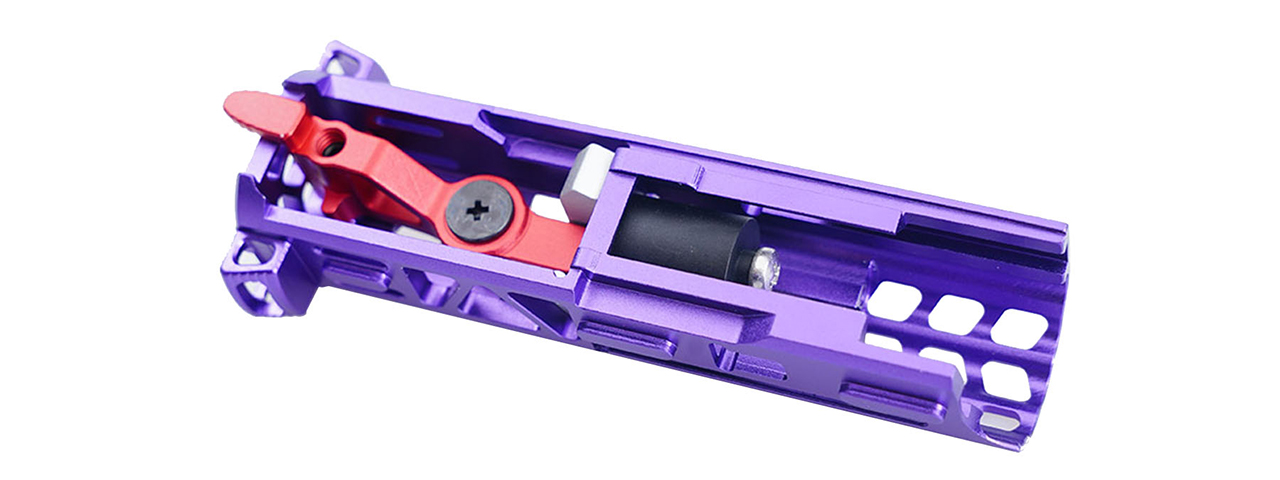 Atlas Custom Works Lightweight CNC Aluminum Advanced Bolt with Selector Switch for AAP-01 GBB Pistol (Purple) - Click Image to Close