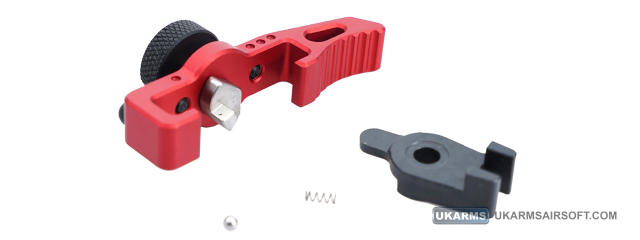 Atlas Custom Works Type 1 Selector Switch Charging Handle for Action Army AAP-01 Gas Blowback Pistols (Color: Red)