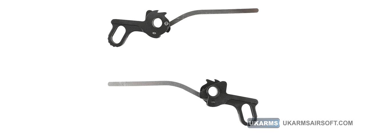 Atlas Custom Works Skeletonized Hammer and Strut Set for Hi-Capa Series Gas Blowback Airsoft Pistols (Color: Black) - Click Image to Close