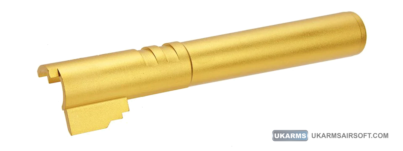 Atlas Custom Works Aluminum Outer Barrel for TM Hi-Capa 5.1 Airsoft GBB Pistols (Color: Gold)