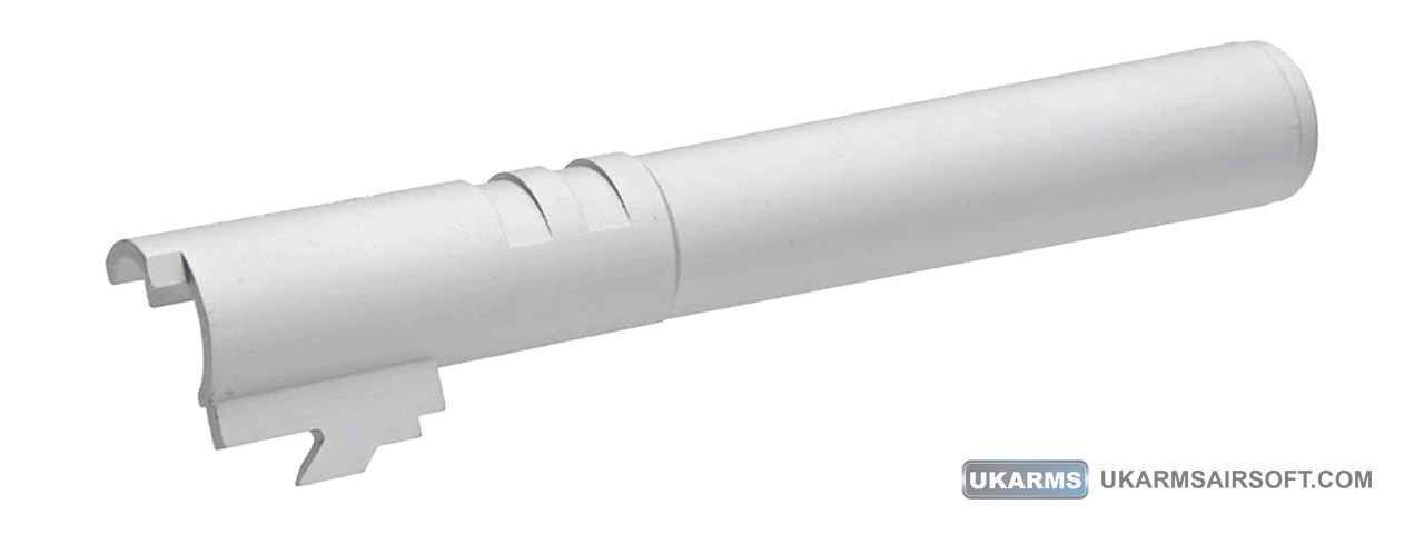 Atlas Custom Works Aluminum Outer Barrel for TM Hi-Capa 5.1 Airsoft GBB Pistols (Color: Silver) - Click Image to Close