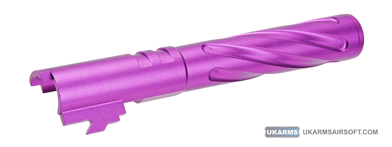 Atlas Custom Works Tornado Aluminum Outer Barrel for TM Hi-Capa 5.1 Airsoft GBB Pistols (Color: Purple)