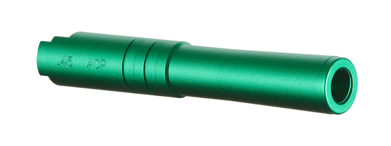 Atlas Custom Works Aluminum Outer Barrel for TM Hi-Capa 4.3 Airsoft GBB Pistols (Color: Green)