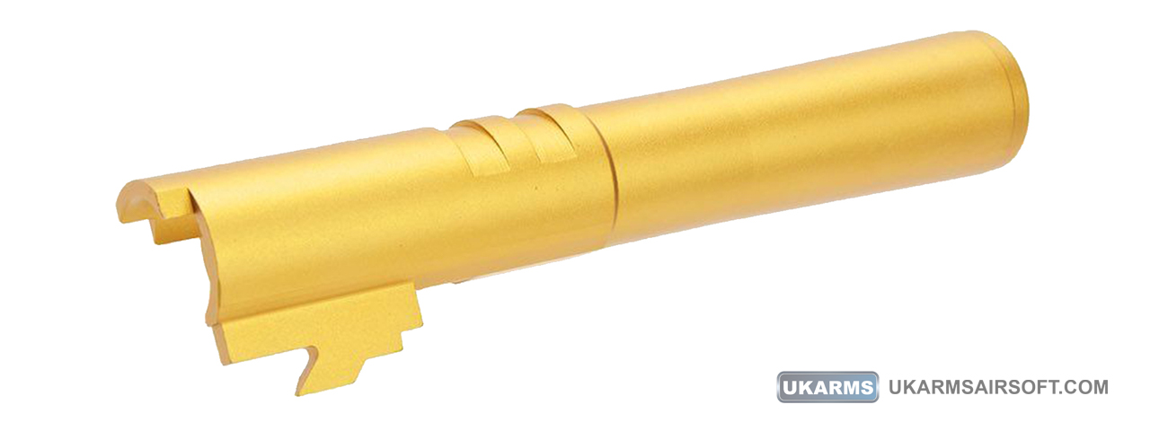 Atlas Custom Works Aluminum Outer Barrel for TM Hi-Capa 4.3 Airsoft GBB Pistols (Color: Gold)