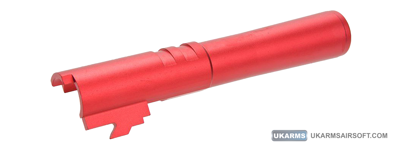 Atlas Custom Works Aluminum Outer Barrel for TM Hi-Capa 4.3 Airsoft GBB Pistols (Color: Red) - Click Image to Close