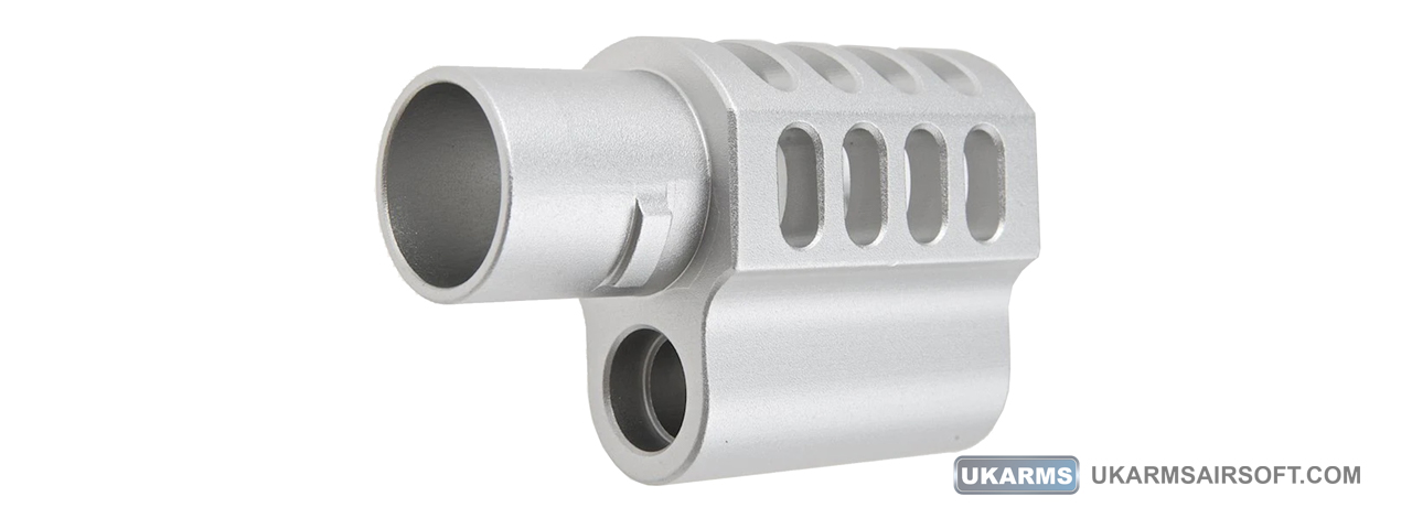 Atlas Custom Works Type 9 Compensator for Tokyo Marui 1911 Airsoft Pistols (Color: Silver) - Click Image to Close