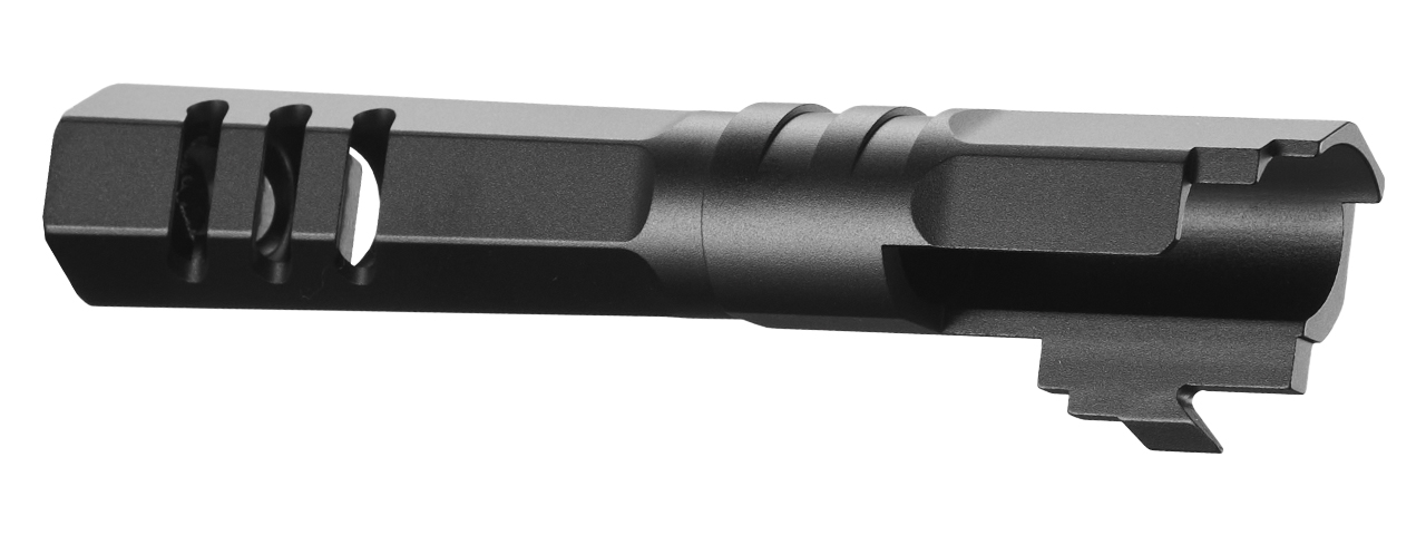 Atlas Custom Works 4.3 Inch Aluminum Straight Fluted Outer Barrel for TM Hicapa M11 CW GBBP (Black)